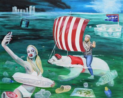 The Last Selfie - a Paint Artowrk by Andreas Nagel